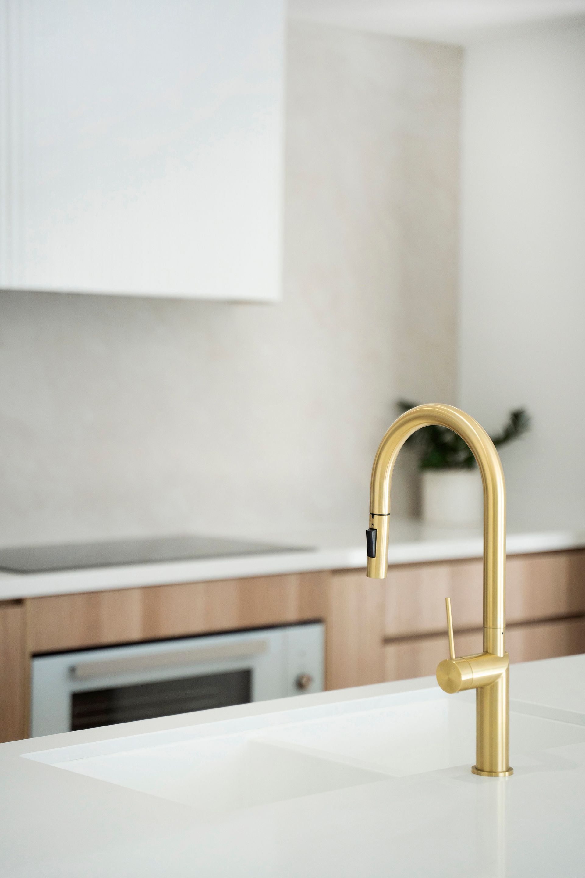 Kitchen With Marble Countertop — Reynolds Built In Dicky Beach, QLD