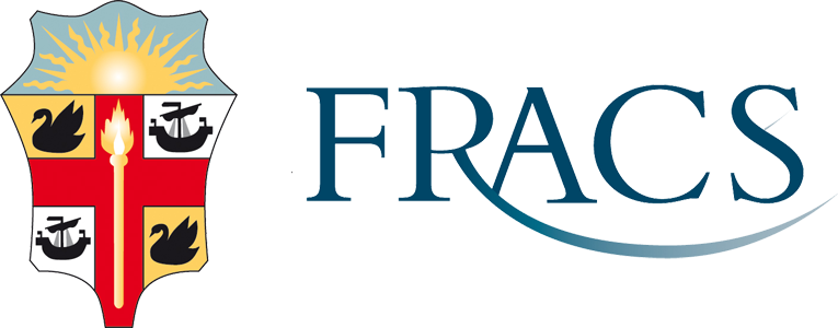 A logo for fracs with a shield and swans on it