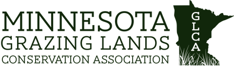 A logo for the minnesota grazing lands conservation association