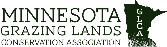 A logo for the minnesota grazing lands conservation association