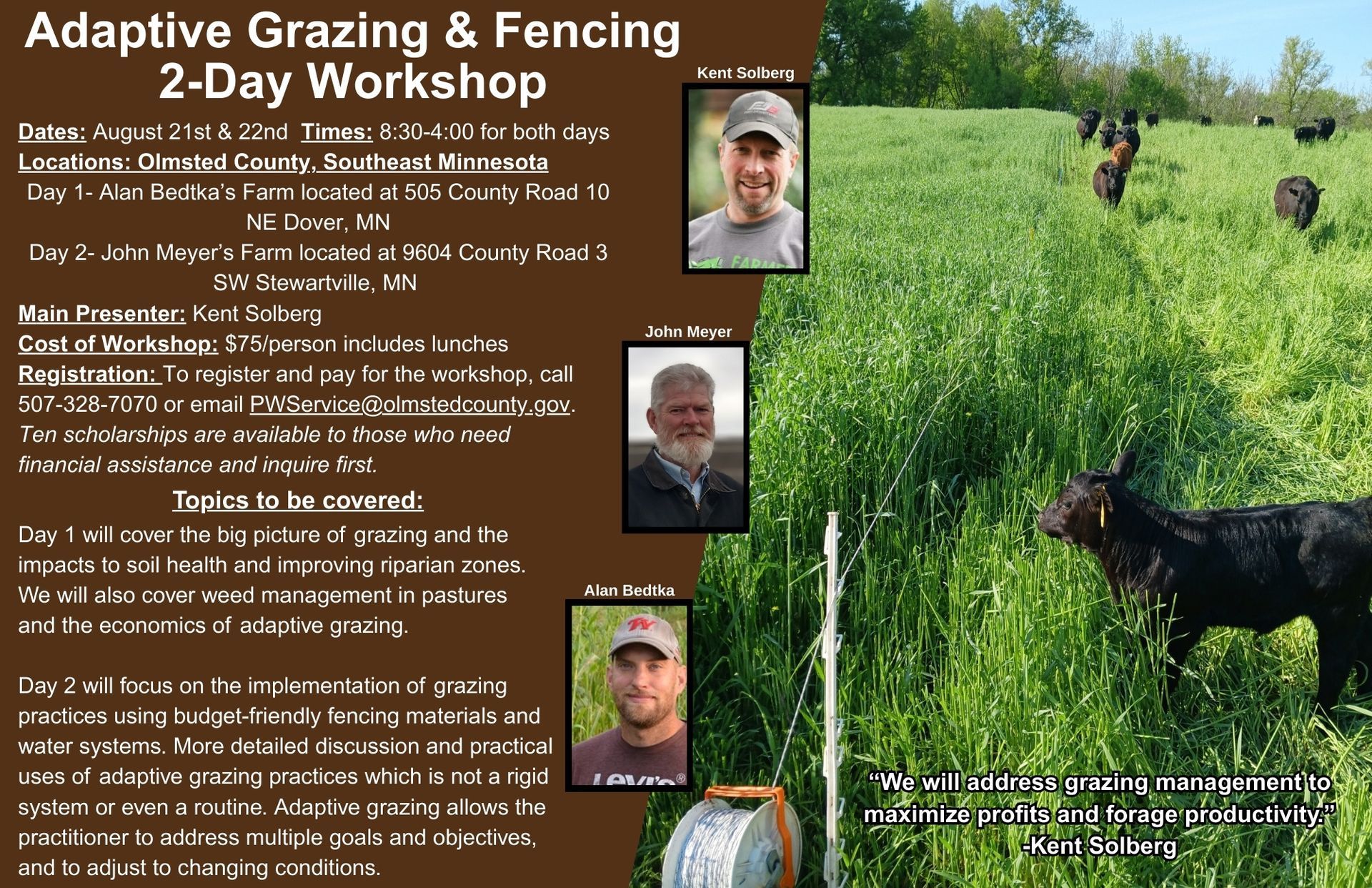 Olmsted Co. Grazing Event
