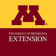 The university of minnesota extension logo is yellow and red