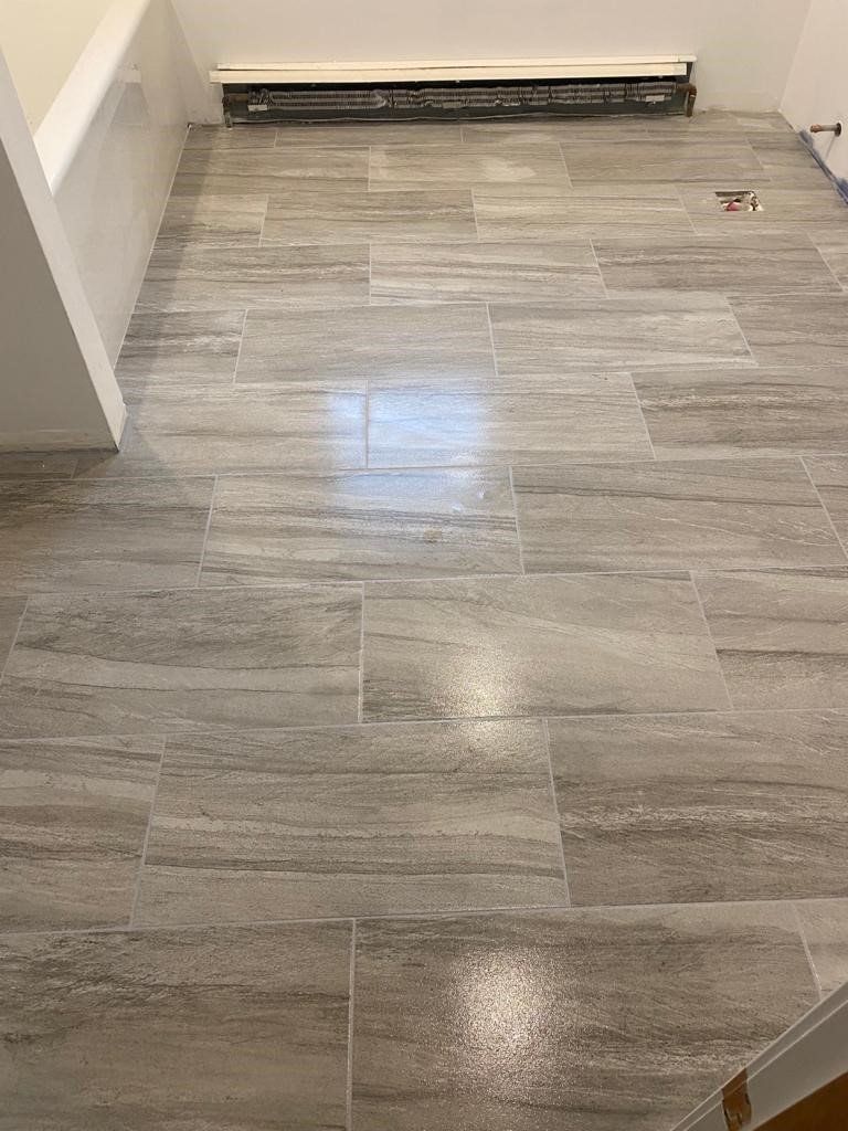 Ceramic Bathroom Floor — Falmouth, MA — Master Tile & Painting, Inc.