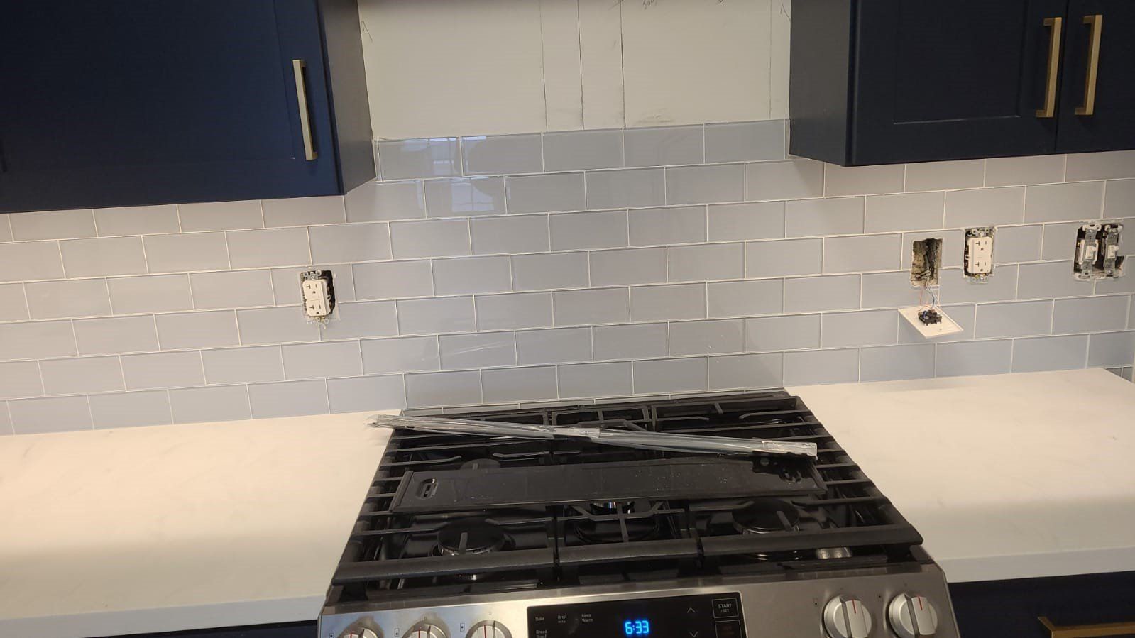 Gray Kitchen Tiles — Falmouth, MA — Master Tile & Painting, Inc.