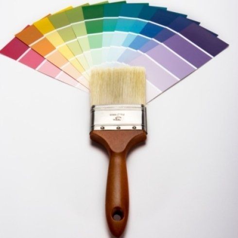 pennello con set di colori