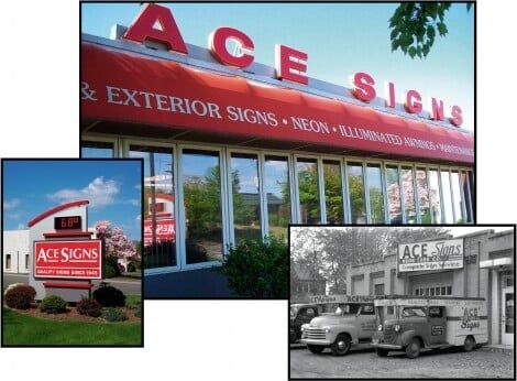 Ace Signs front of Office|Springfield, MA|Ace Signs Inc.