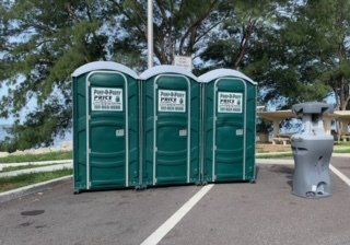 Special Event Port-O-Potties — Portable Restrooms and Company Truck in Tampa Bay, FL