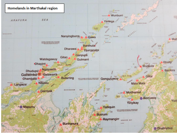 Homelands in the Marthakal Region