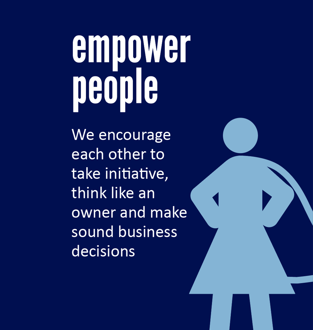 A poster that says empower people on it