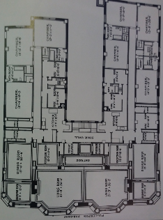 Blueprint of Park Fullerton apartment complex layout