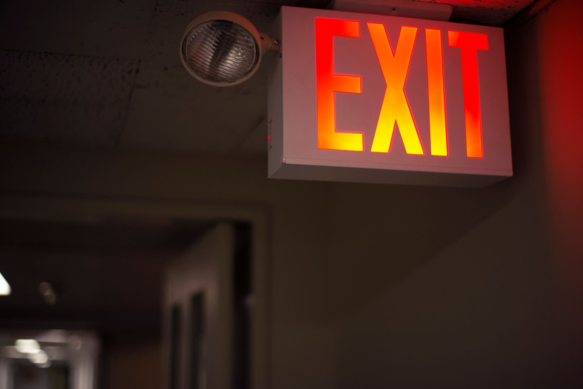 Exit Light — Peekskill, New York — Hudson Valley Fire Protection Inc