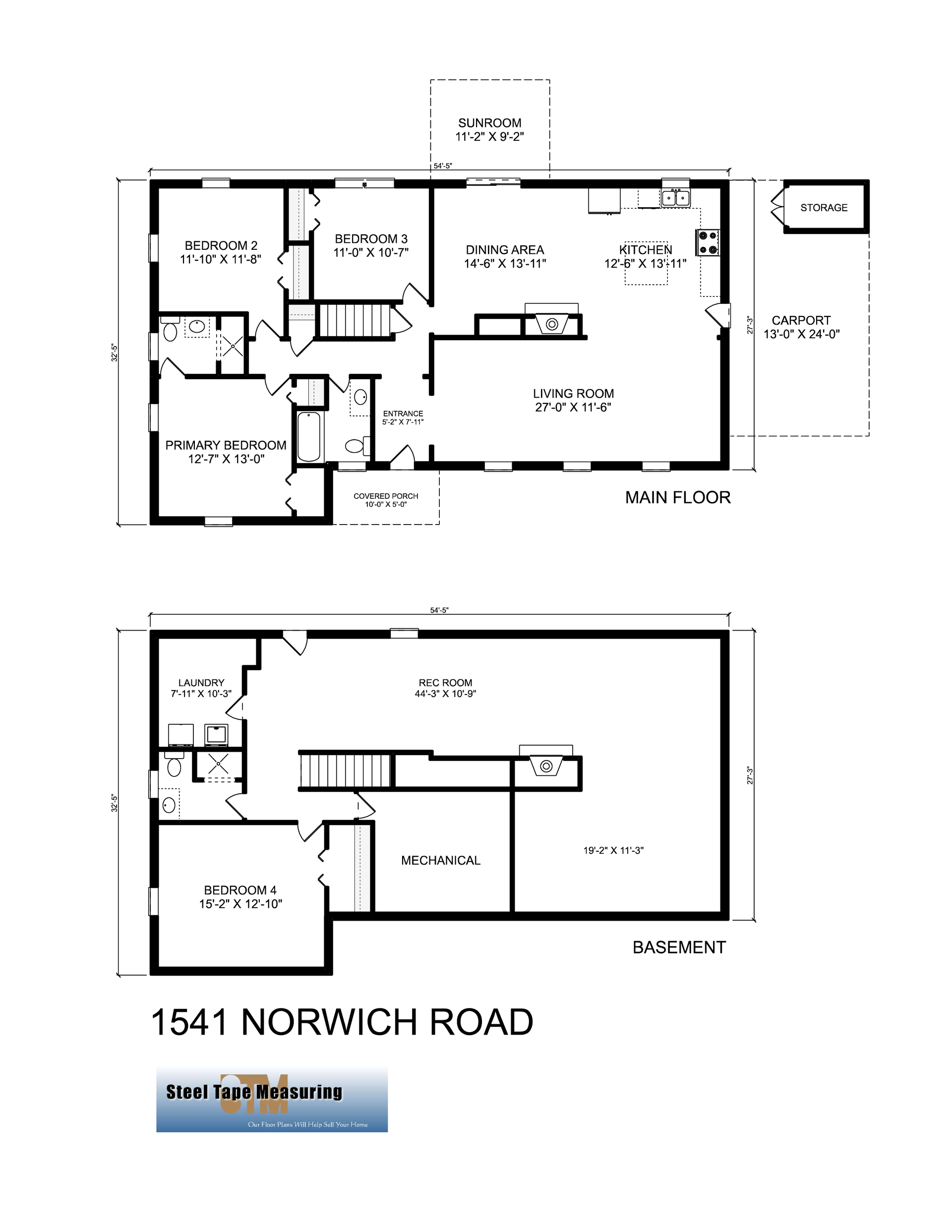 A black and white floor plan of a house on duck club road.