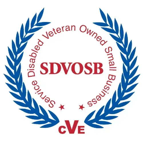 SDVOSB logo: Red text