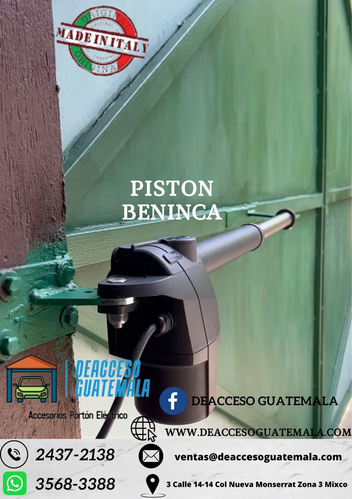 Deacceso Guatemala - Portones eléctricos en Mixco