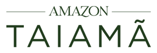 Um logotipo da amazon taiama é mostrado em um fundo branco.