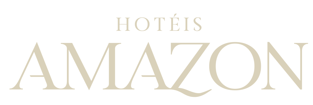 Logotipo para hotéis amazon em um fundo branco