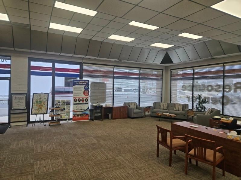 Interior office reception area.