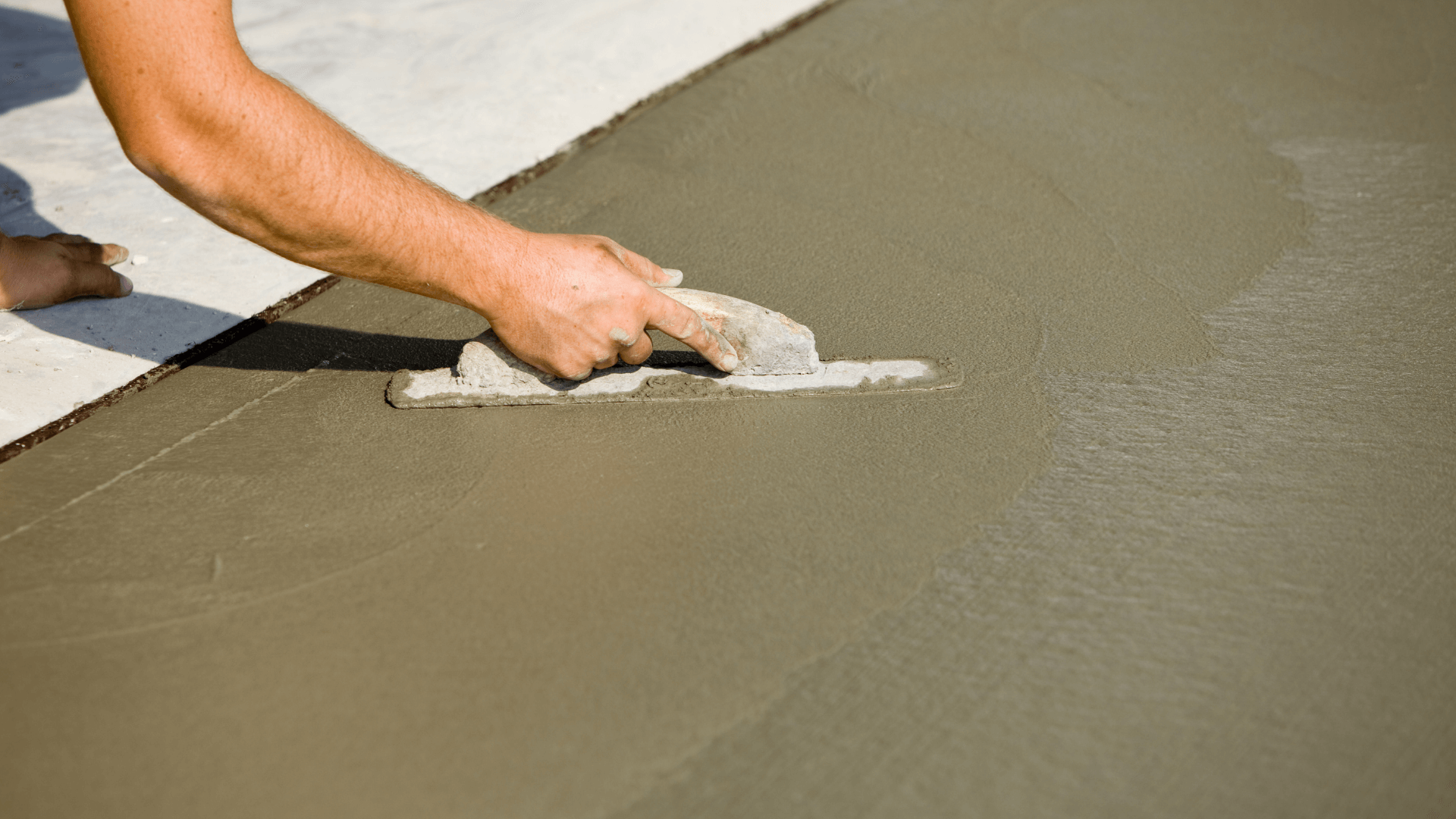 Sealing up a backyard concrete patio for a home owner in new haven, CT
