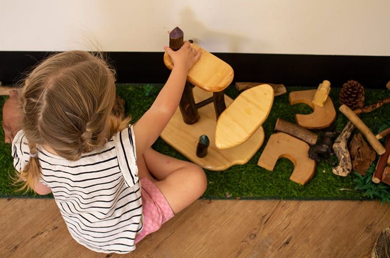Child playing with toys. Childcare, kindy, Montessori, Gold Coast, Warwick, Jindabyne.