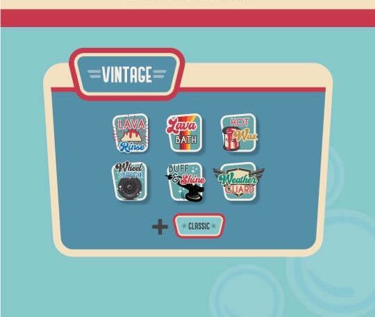 Vintage wash option
