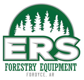 a logo for ers forestry equipment in fordyce ar