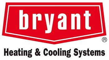 Bryant logo: Red hexagon with white text