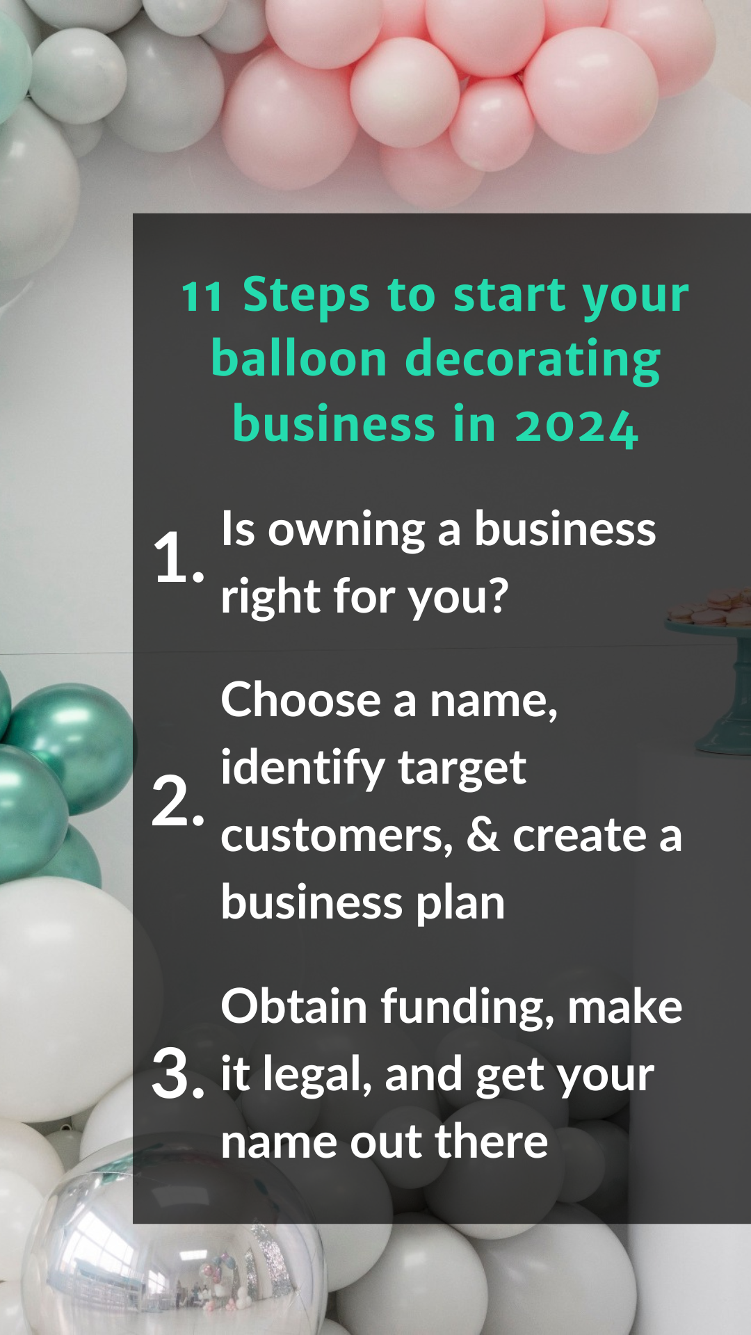 11 Steps to start your balloon decorating business in 2024