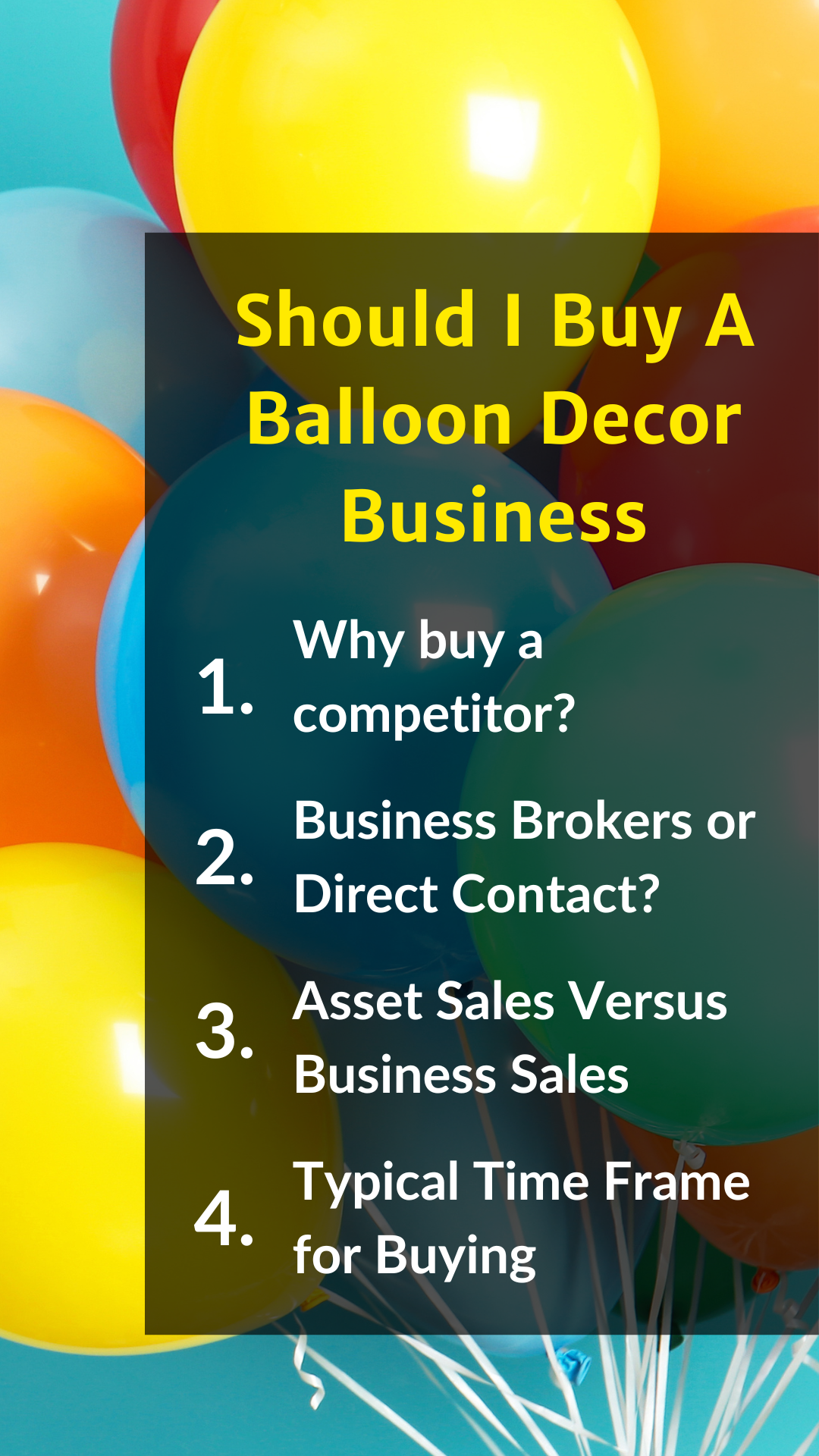 Should I Buy A Balloon Decor Business