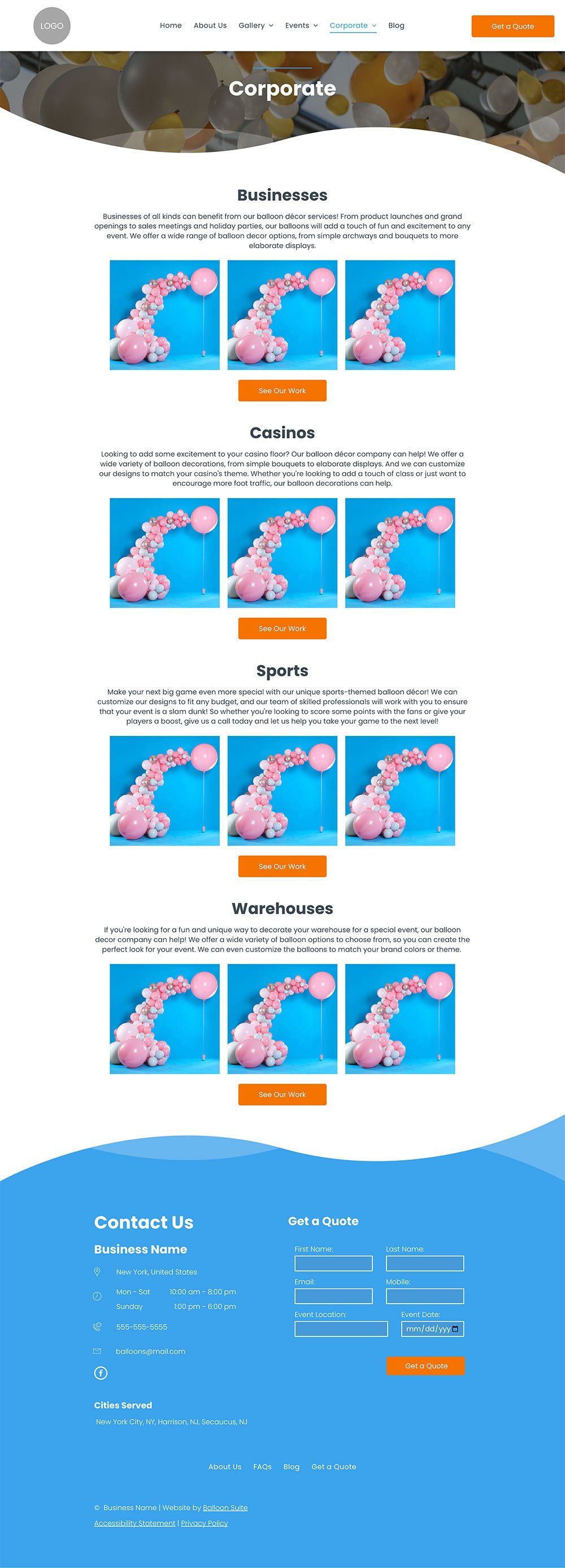 New Website Template: Wave