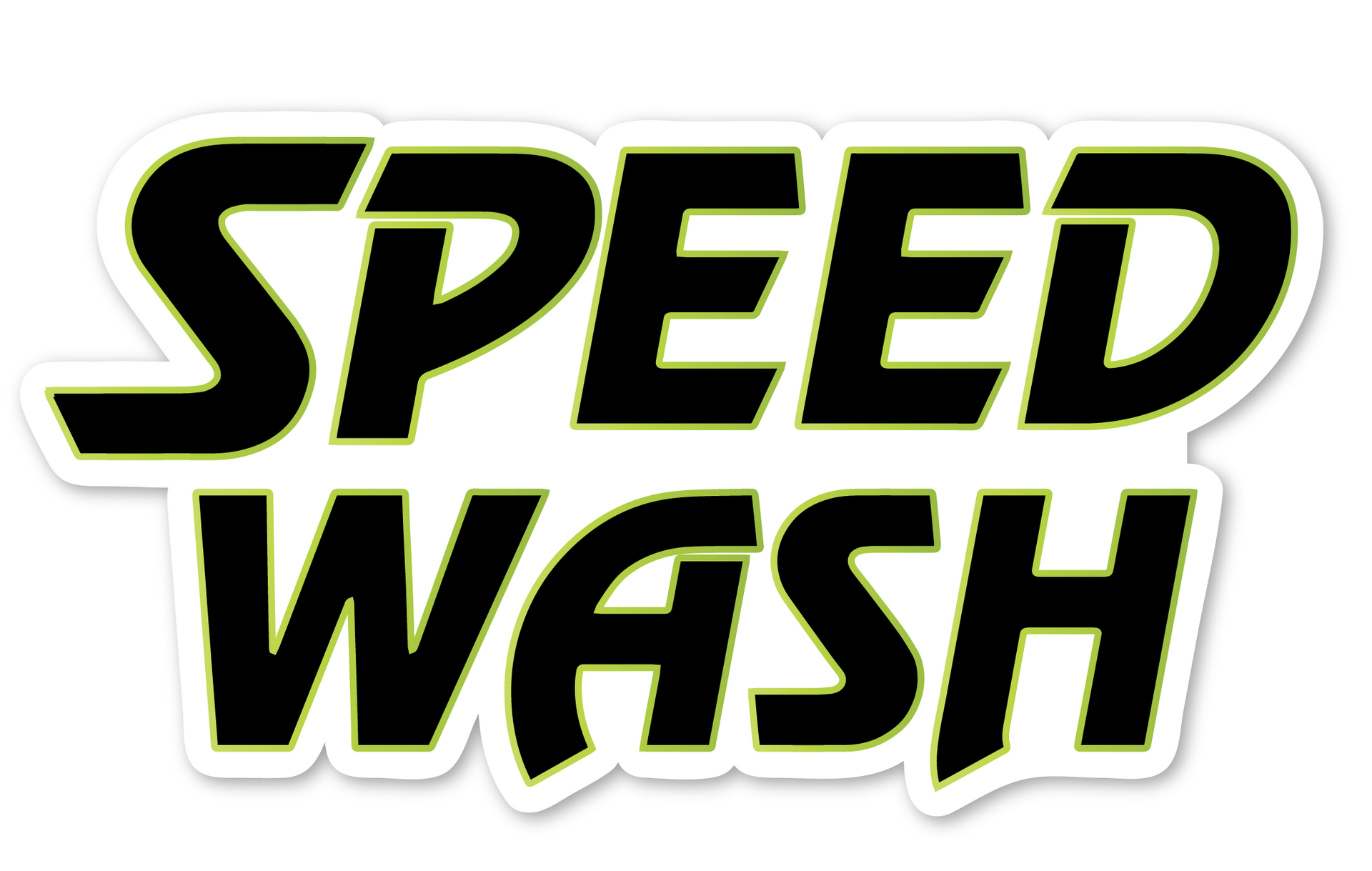 SPEEDWASH - the best car wash in california - cool balck and green logo