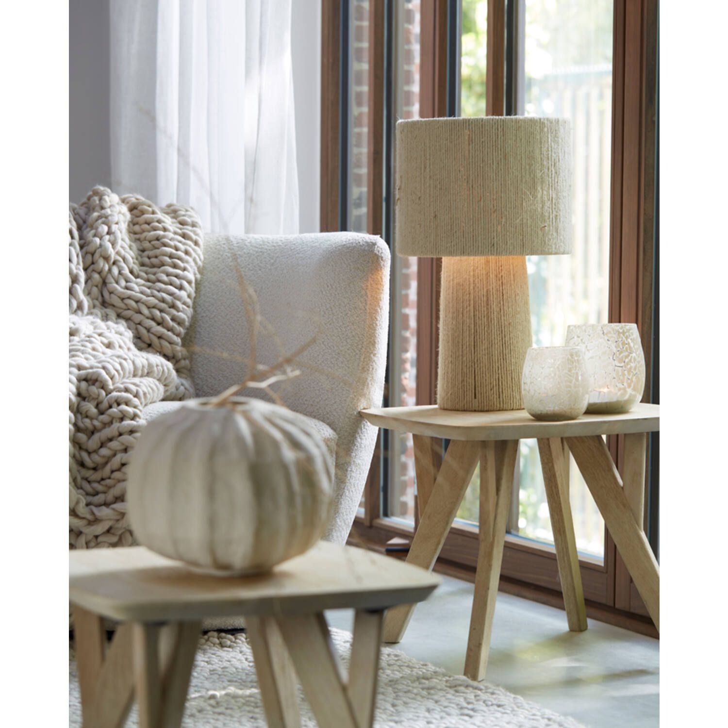 Light & Living - PITINO -  jute crème