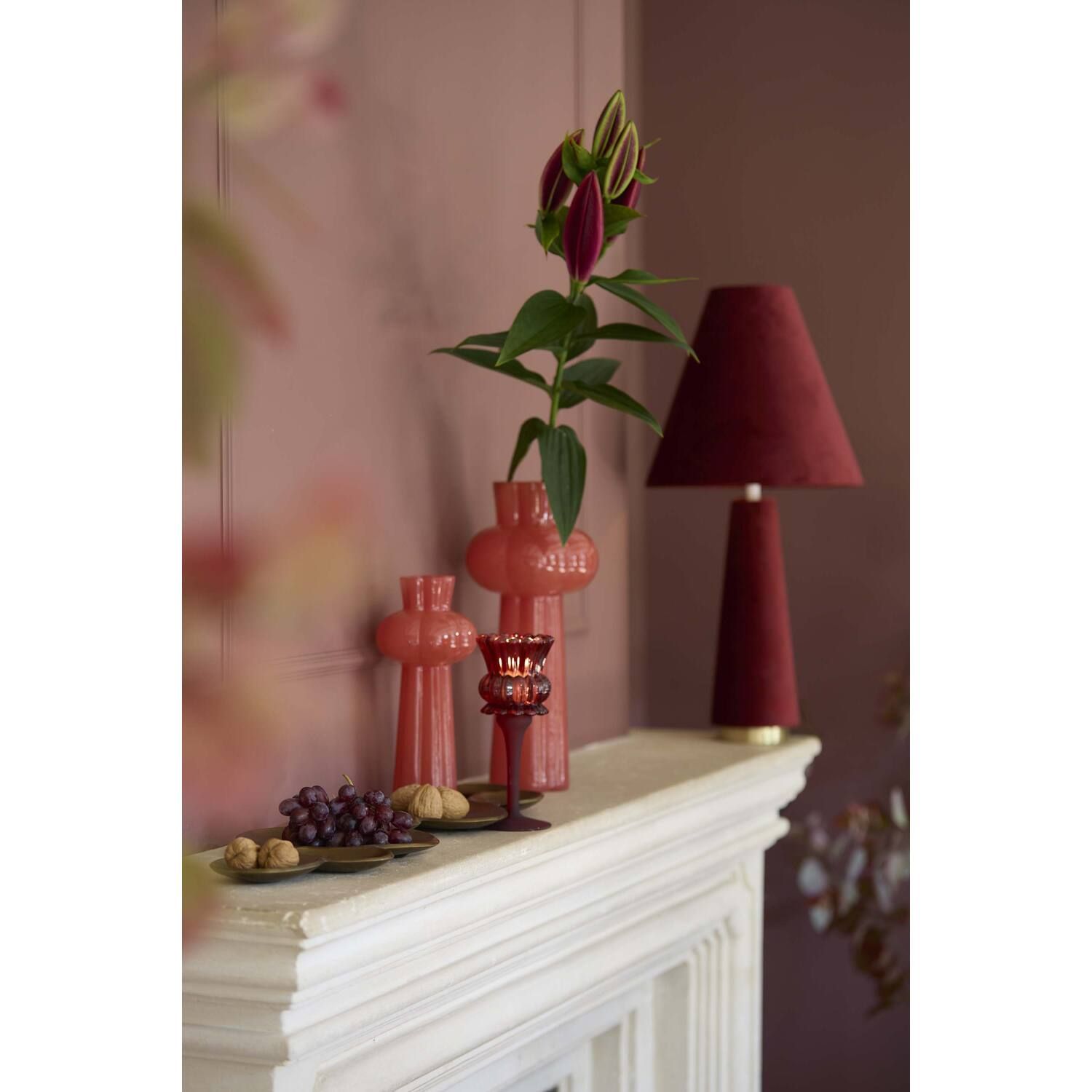 Light & Living - Levia - Velvet Bordeaux