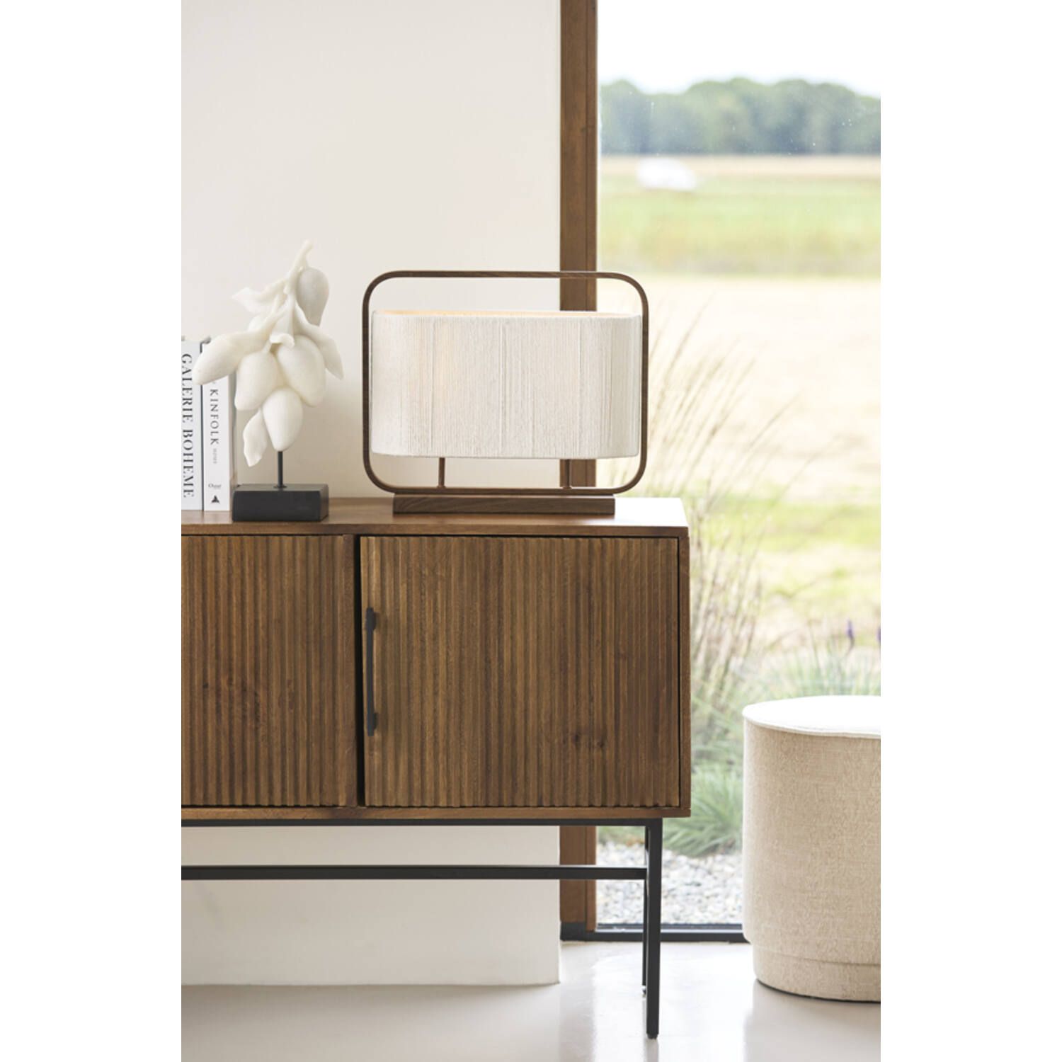 Light & Living - Lecce -  Tafellamp donkerbruin