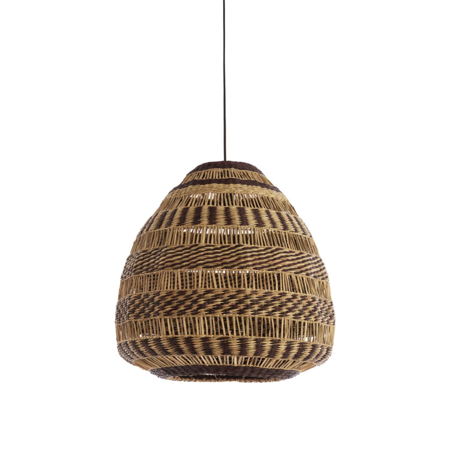 Light & Living - Soluna seagrass natural+brown - Ø56x55 cm