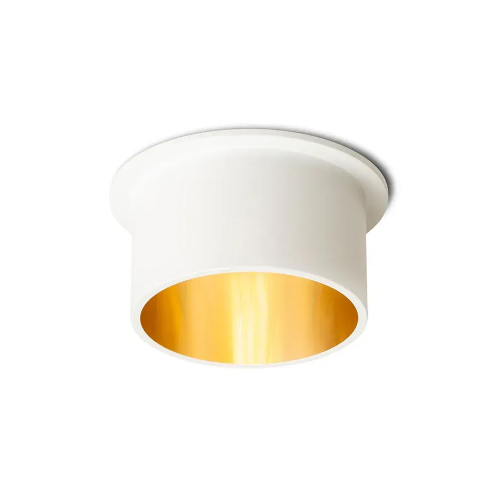 Orta inbouwspot wit/goud