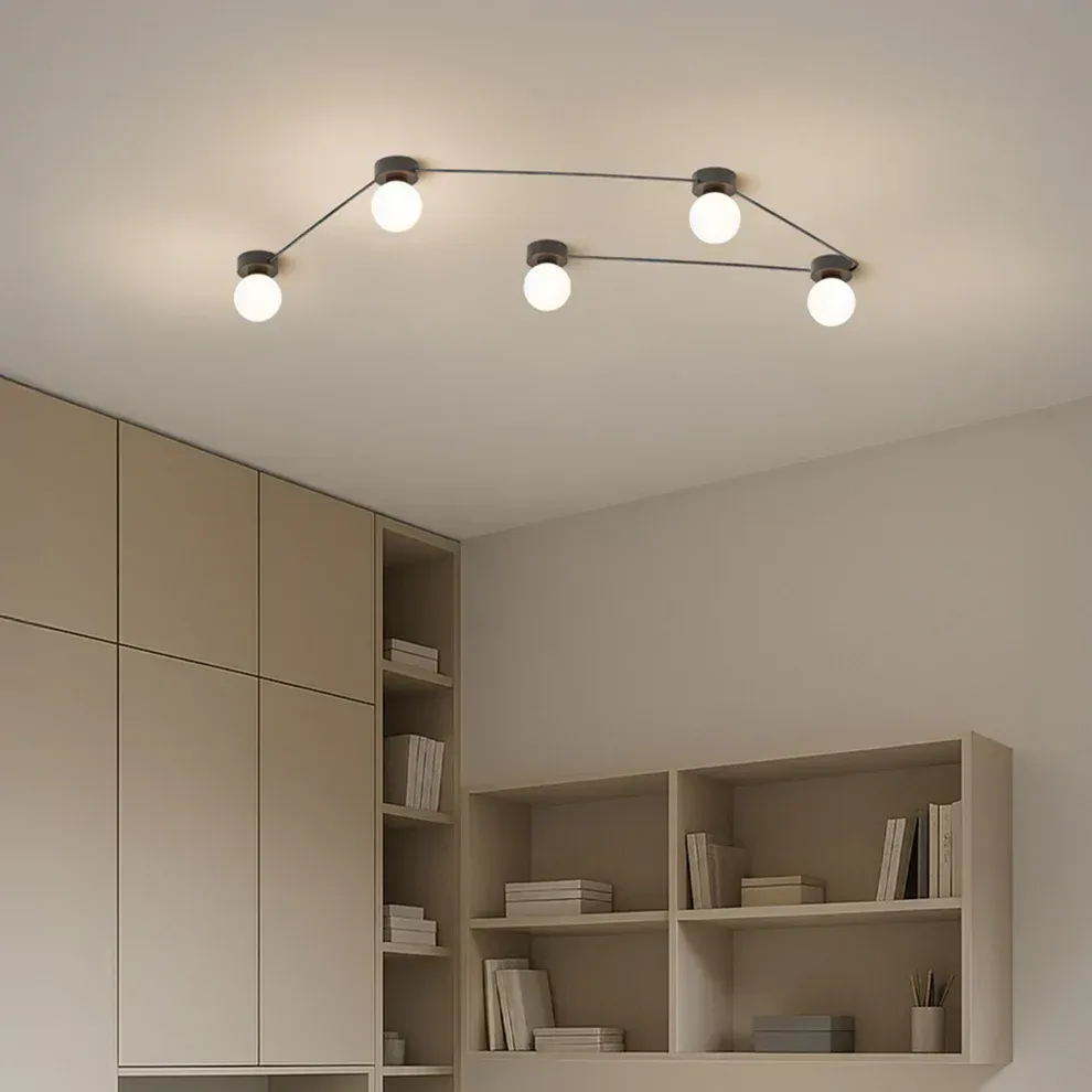 Plafondlamp Vela – moderne designlamp met speelse lijnen