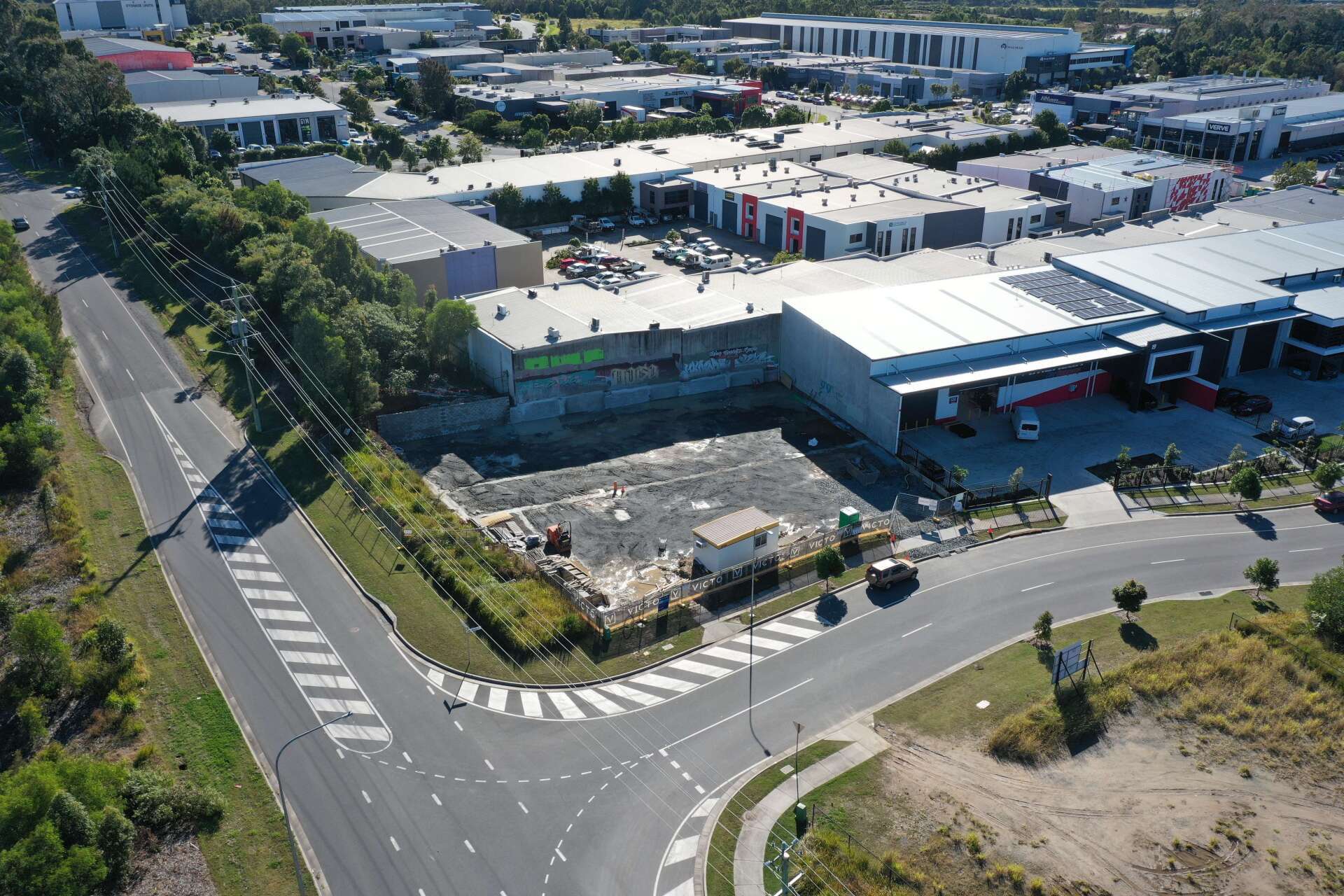 Victo dalton street empty site aerial