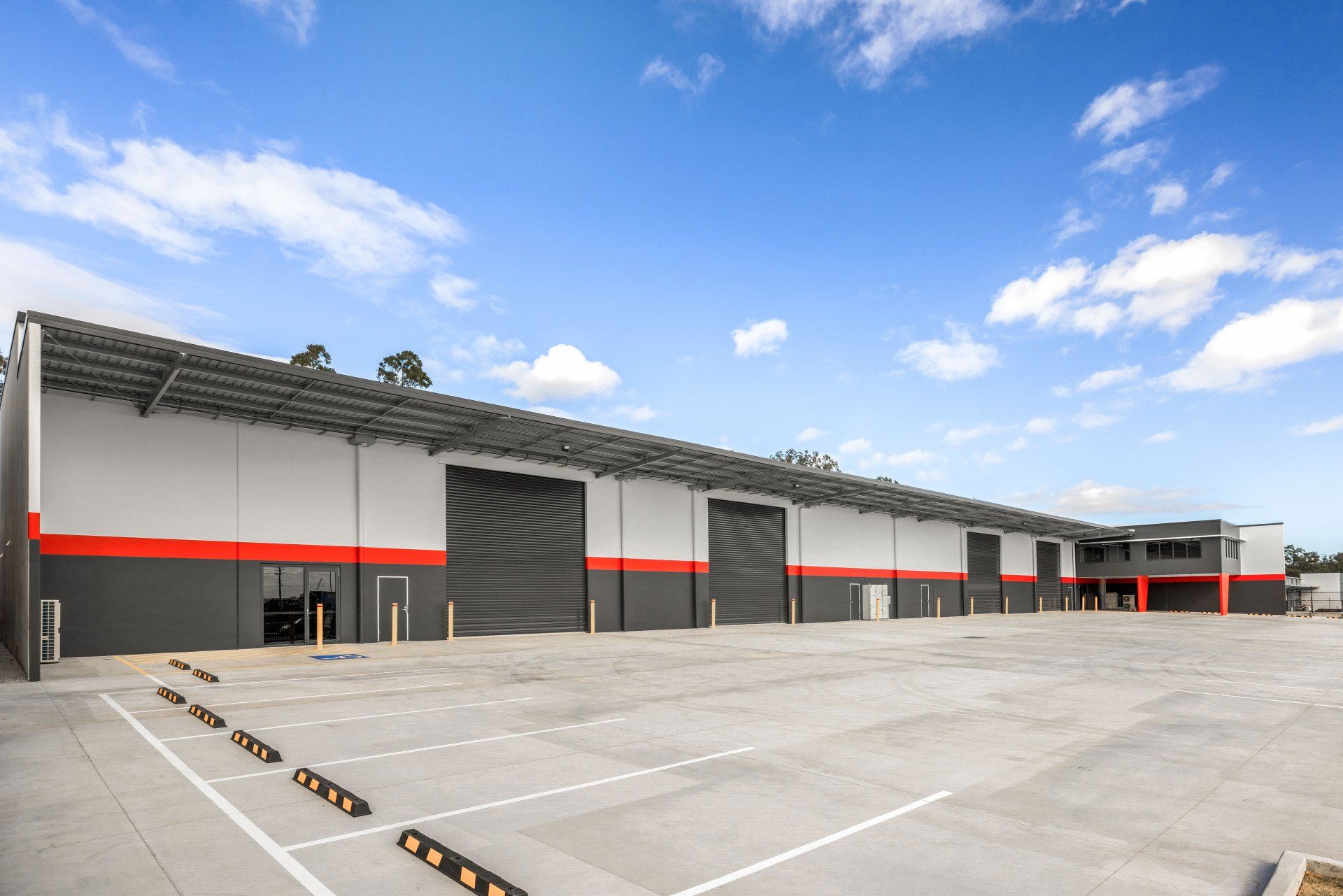 Victo computer road completed building from angle