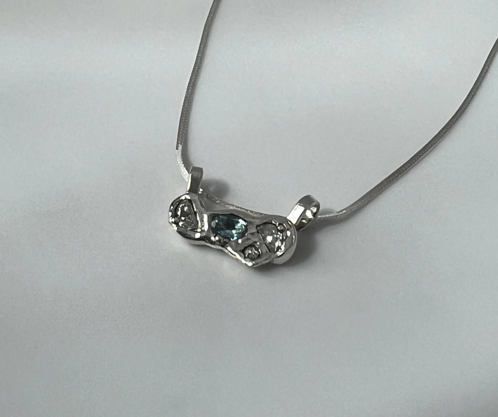 Gathered Light Pendant Wild Sunflower Silver