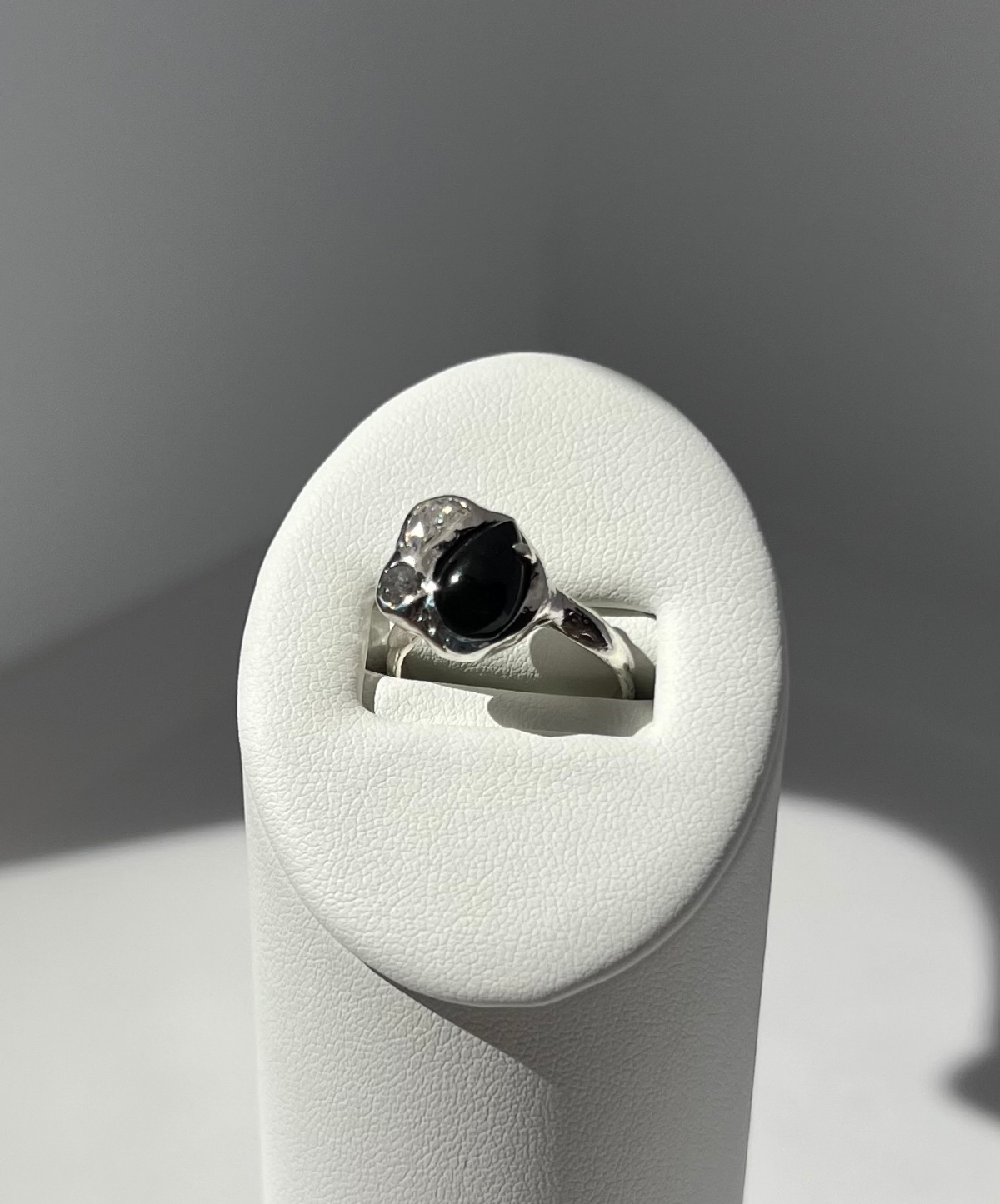 Wild Sunflower Silver Lost Wax Cast Orbit Ring