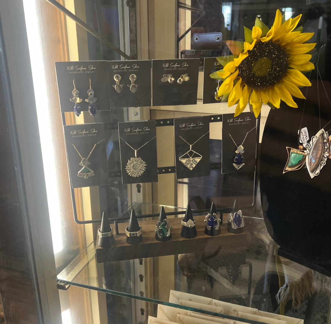 Wild Sunflower Silver Handmade Jewelry at The Workroom in Wichita, Ks