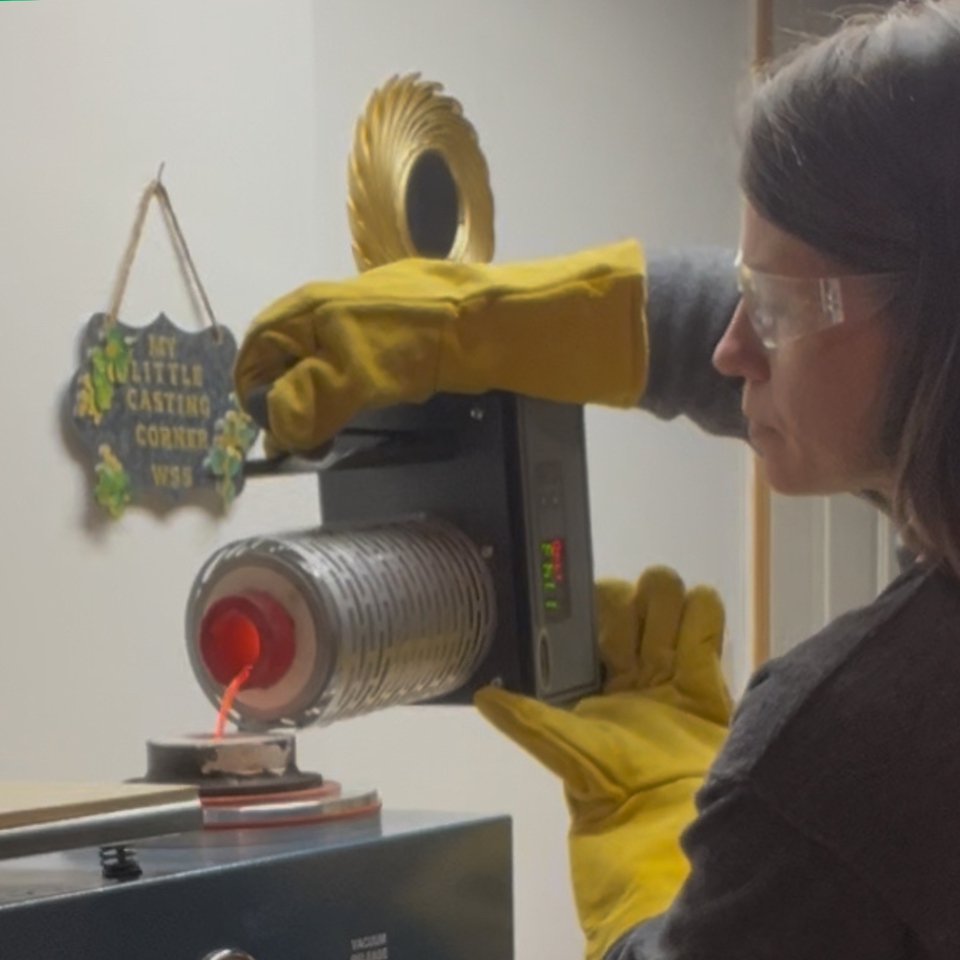 April Raile Lost Wax Casting Wild Sunflower Silver Handmade Jewelry