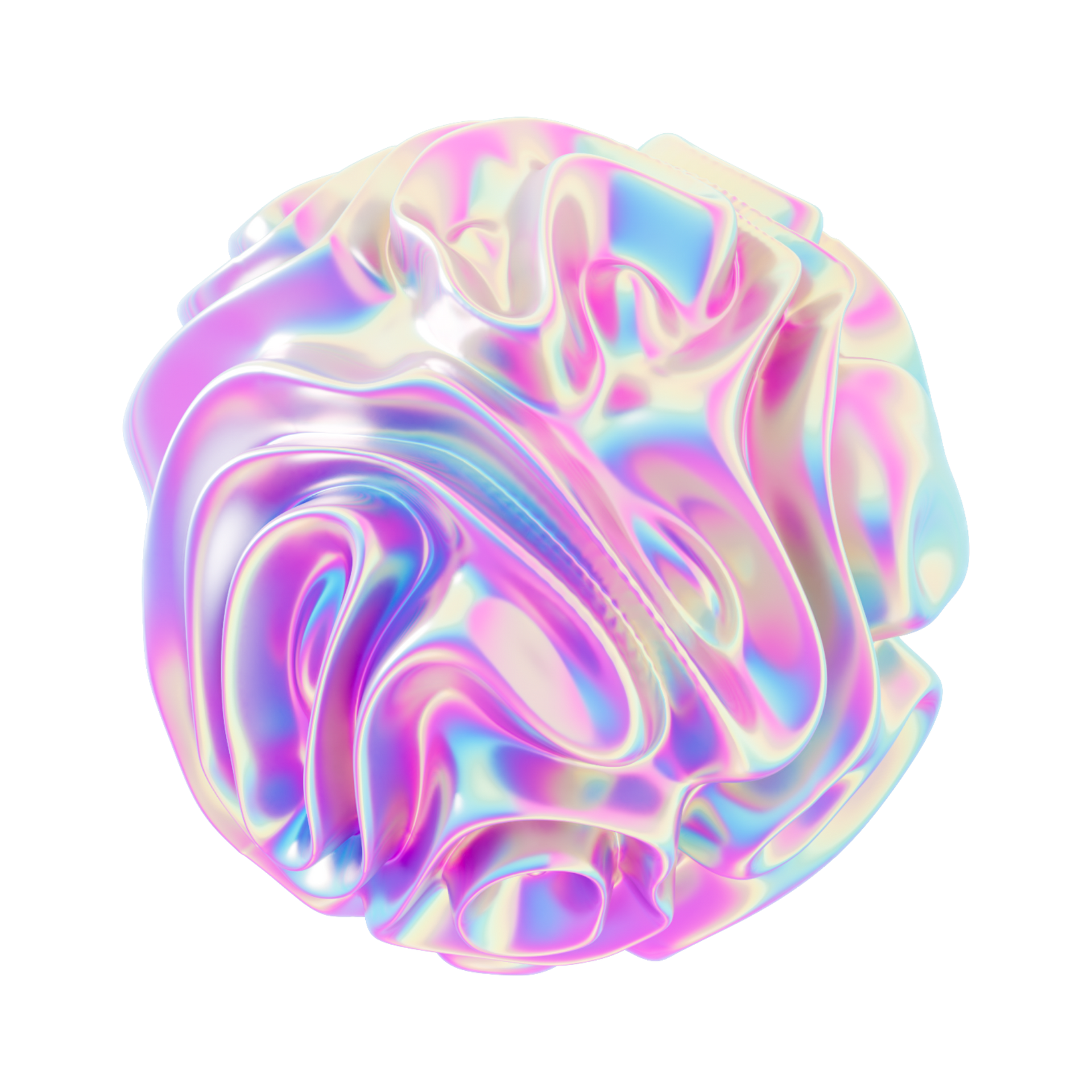 It looks like a holographic ball with a swirl in it.