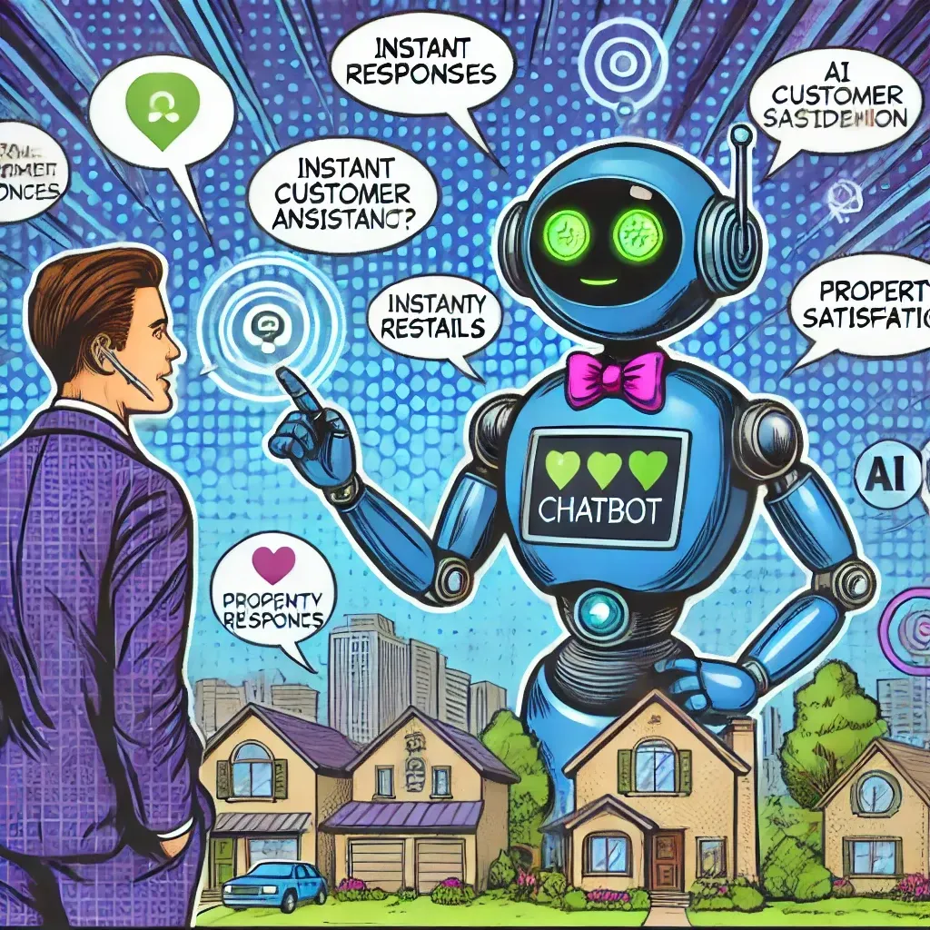 A man in a suit is talking to a blue robot.