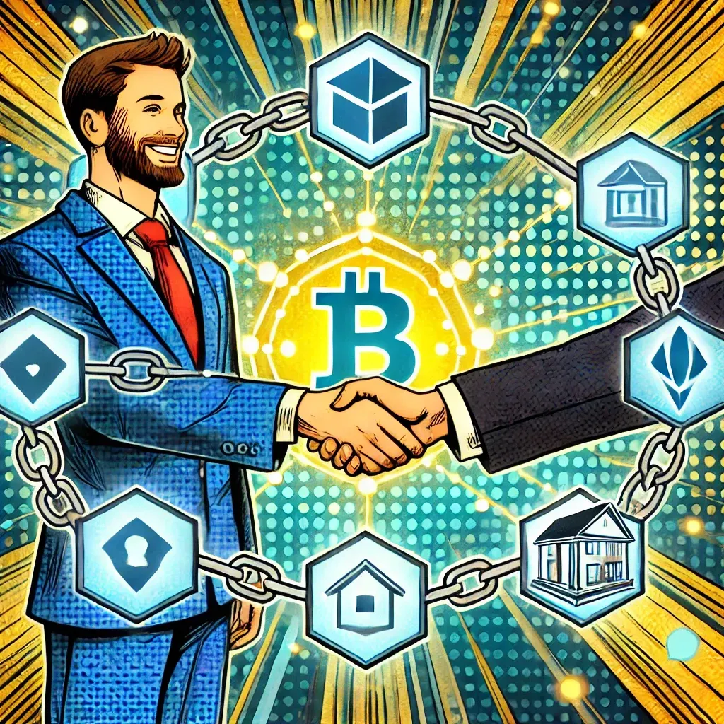 A man in a suit and tie is shaking hands with another man in a suit and tie.