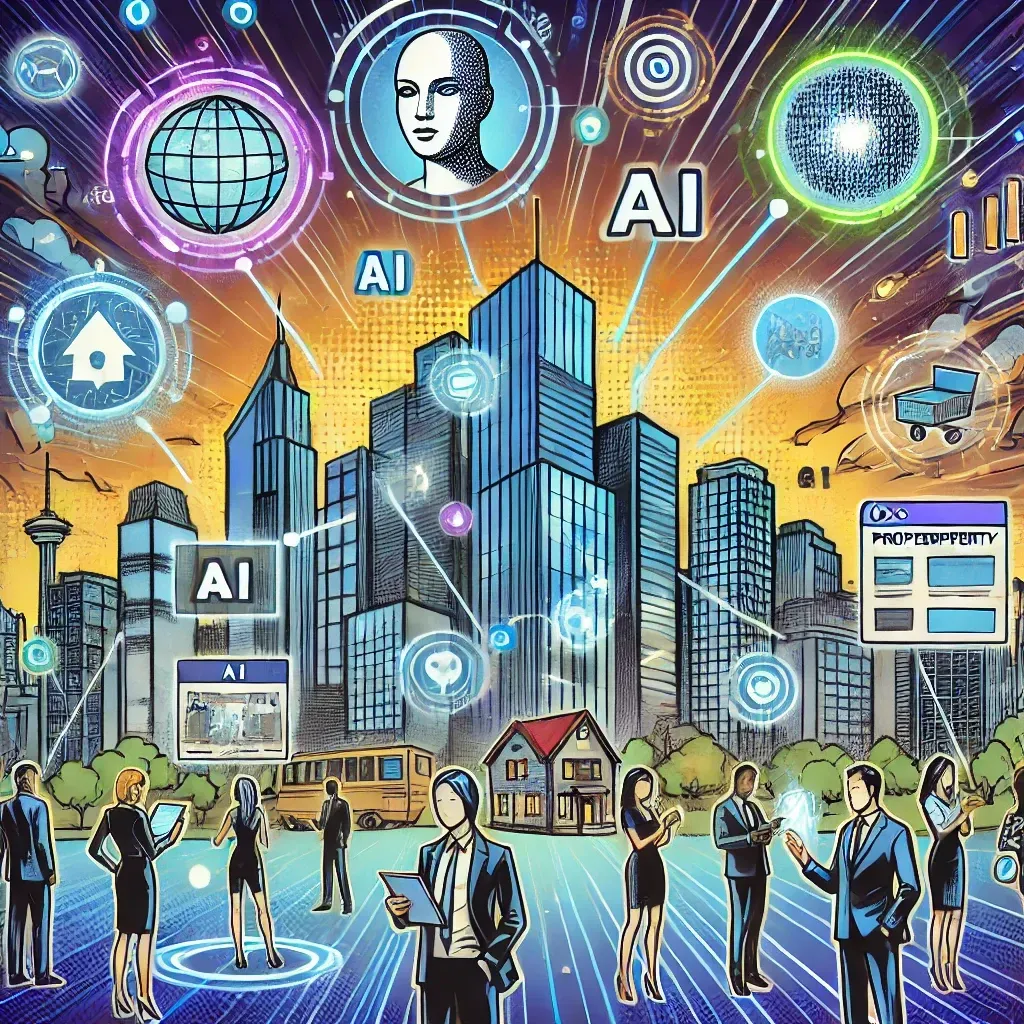 A group of people are standing in front of a futuristic city.