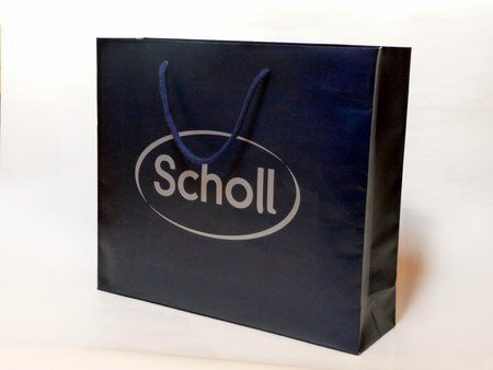 busta blu scuro con logo Scholl