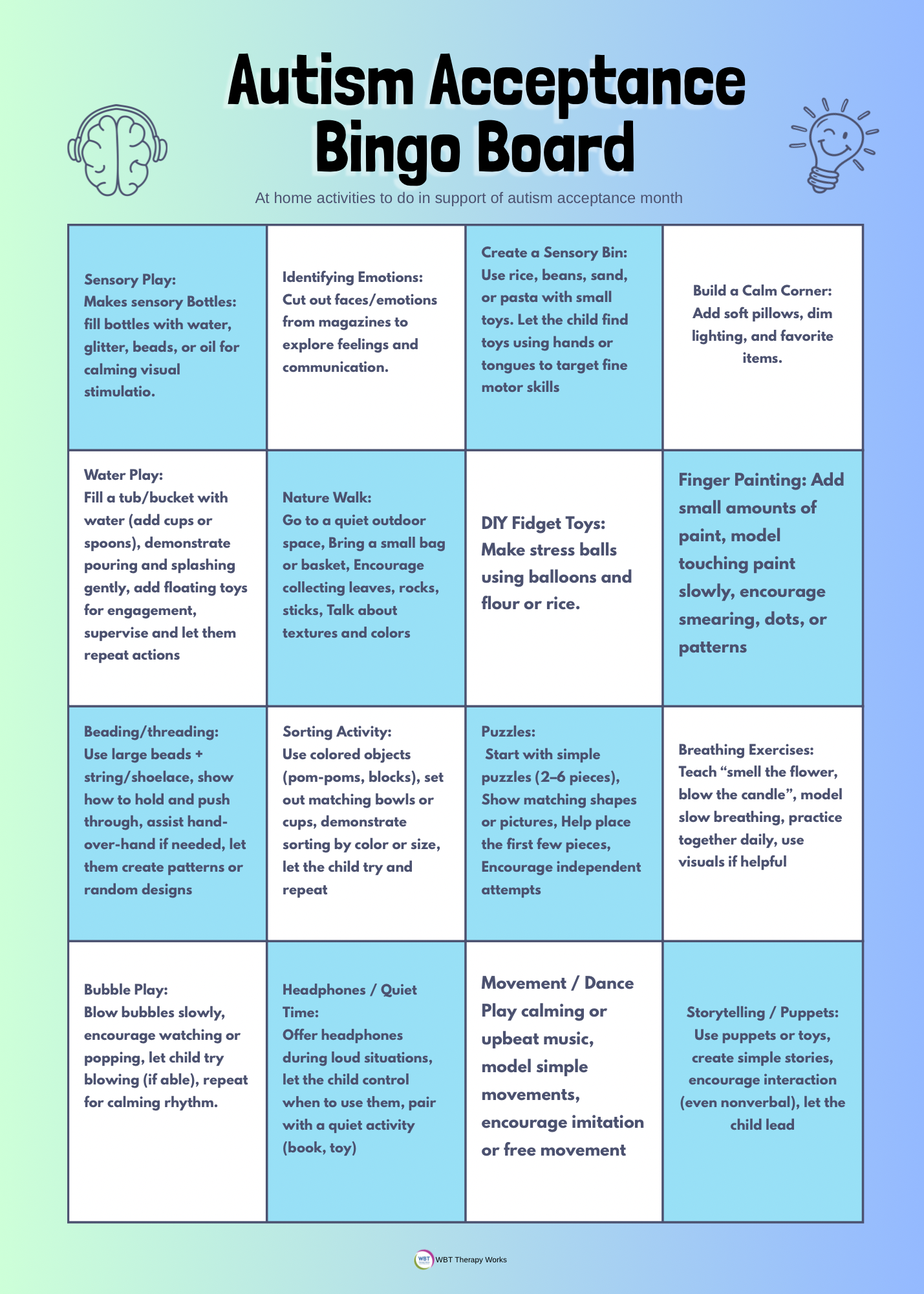 Click To Download PDF pediatric therapy resources