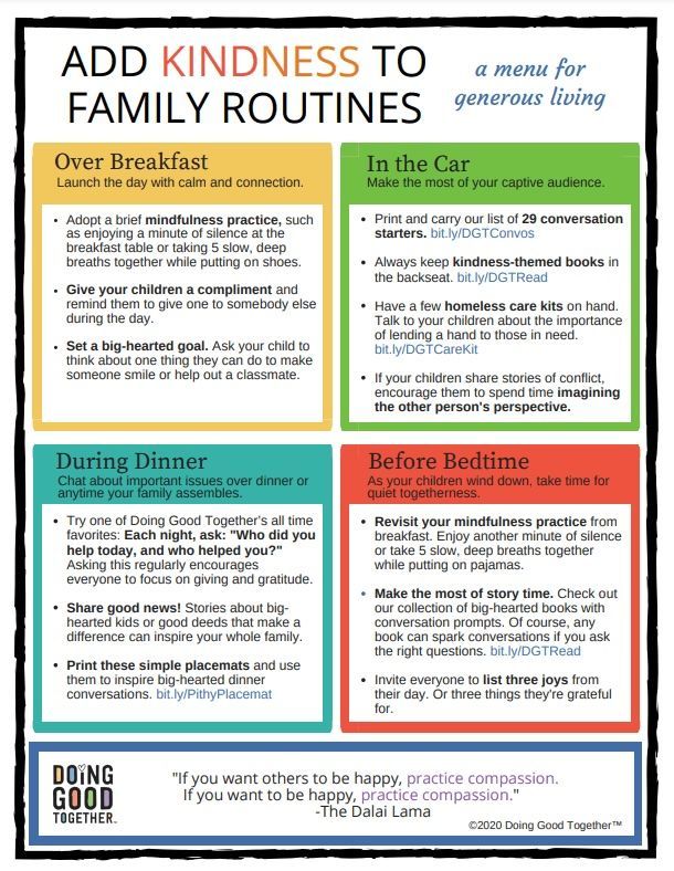 family routines download