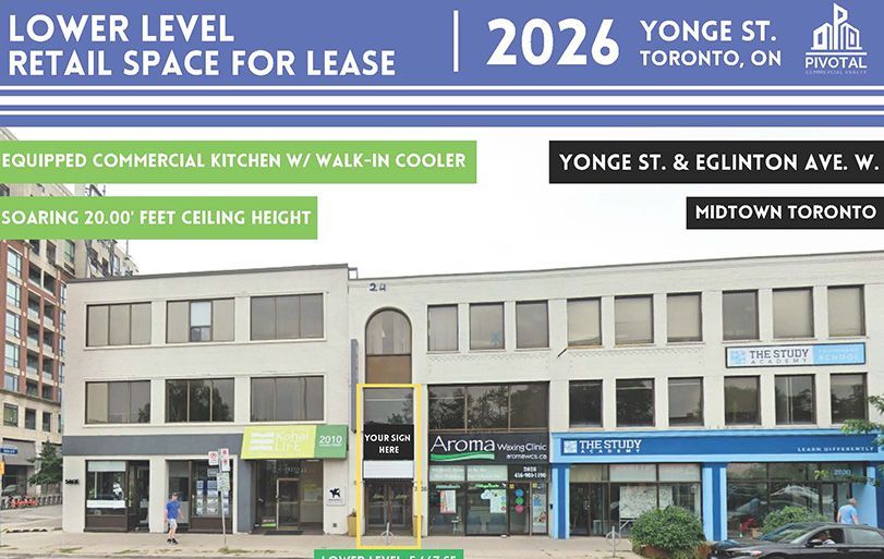 2026 YONGE ST.  | TORONTO, ON.